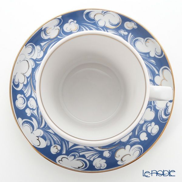 ロシア食器 インペリアル・ポーセリン ナネルリ マグ＆ソーサーセット 360ml