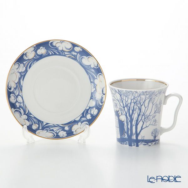 ロシア食器 インペリアル・ポーセリン ナネルリ マグ＆ソーサーセット 360ml