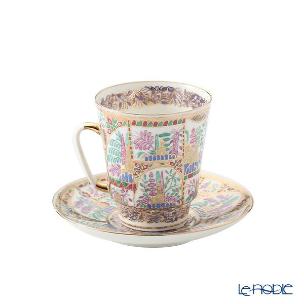 ロシア食器 インペリアル・ポーセリン ジェントルランドスケープ ティーカップ＆ソーサー（メイ） 165ml