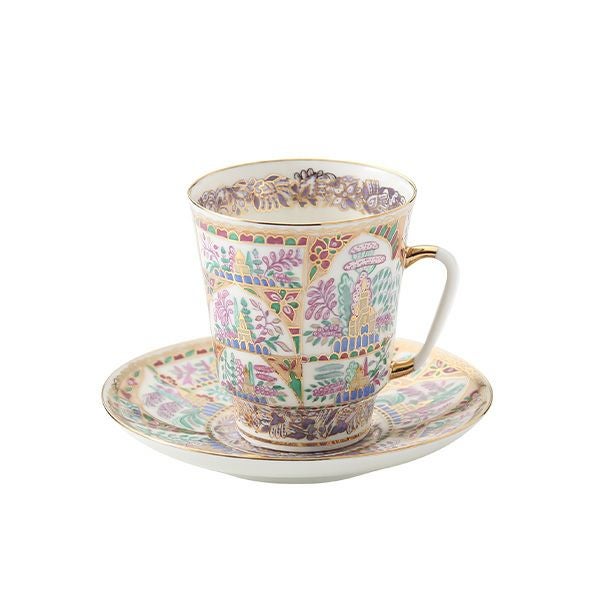 ロシア食器 インペリアル・ポーセリン ジェントルランドスケープ ティーカップ＆ソーサー（メイ） 165ml