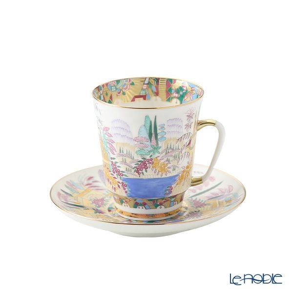 ロシア食器 インペリアル・ポーセリン スプリング ティーカップ＆ソーサー（メイ） 165ml