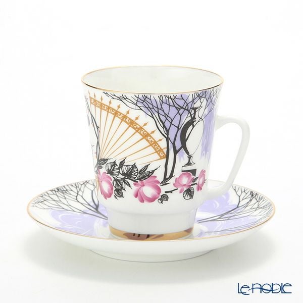 ロシア食器 インペリアル・ポーセリン アフマートヴァ ティーカップ＆ソーサー（メイ） 165ml