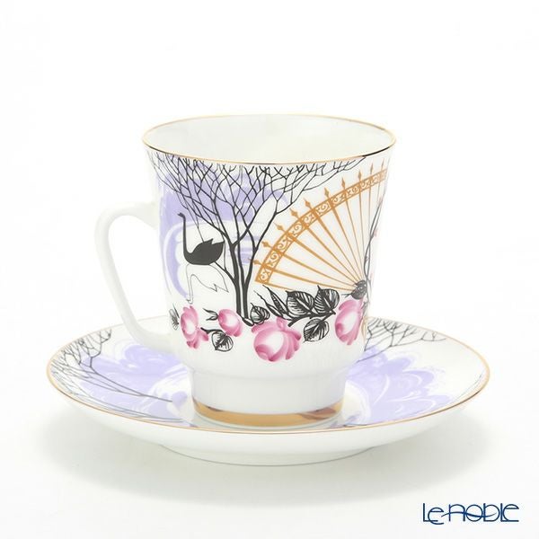 ロシア食器 インペリアル・ポーセリン アフマートヴァ ティーカップ＆ソーサー（メイ） 165ml