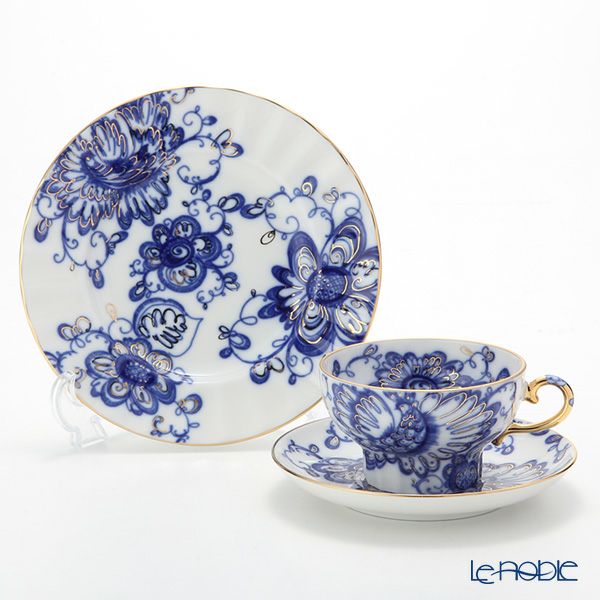 ロシア食器 インペリアル・ポーセリン シンギングガーデン 3ピースセット