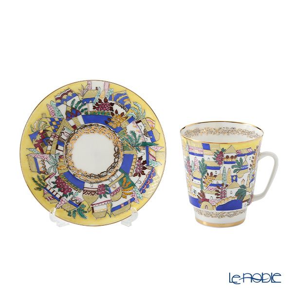 ロシア食器 インペリアル・ポーセリン ホワイトハウス ティーカップ＆ソーサー（メイ） 165ml