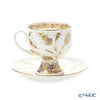 ロシア食器 インペリアル・ポーセリン ゴールデントウィッグ カップ＆ソーサー160ml