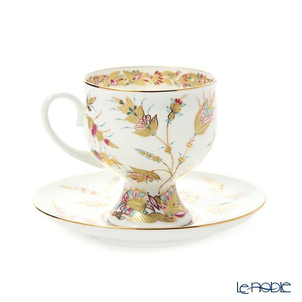 ロシア食器 インペリアル・ポーセリン ゴールデントウィッグ カップ＆ソーサー160ml