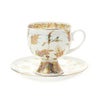 ロシア食器 インペリアル・ポーセリン ゴールデントウィッグ カップ＆ソーサー160ml