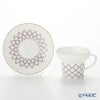 ロシア食器 インペリアル・ポーセリン ローズネット ティーカップ＆ソーサー 155ml