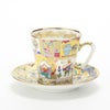 ロシア食器 インペリアル・ポーセリン フェアリーテイル デミタスカップ＆ソーサー 80ml