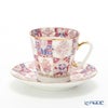 ロシア食器 インペリアル・ポーセリン ローズ デミタスカップ＆ソーサー 80ml