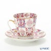 ロシア食器 インペリアル・ポーセリン ローズ デミタスカップ＆ソーサー 80ml