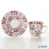 ロシア食器 インペリアル・ポーセリン ローズ デミタスカップ＆ソーサー 80ml
