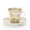 ロシア食器 インペリアル・ポーセリン オリエンタルギフト デミタスカップ＆ソーサー 80ml