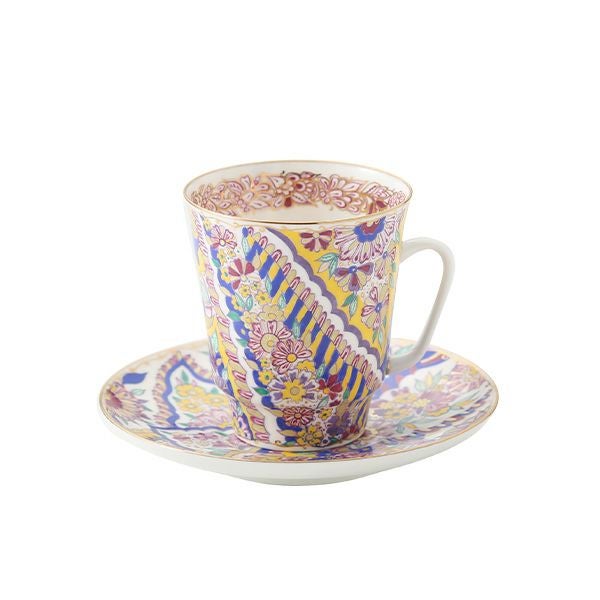 ロシア食器 インペリアル・ポーセリン ブライト パターン ティーカップ＆ソーサー（メイ） 165ml