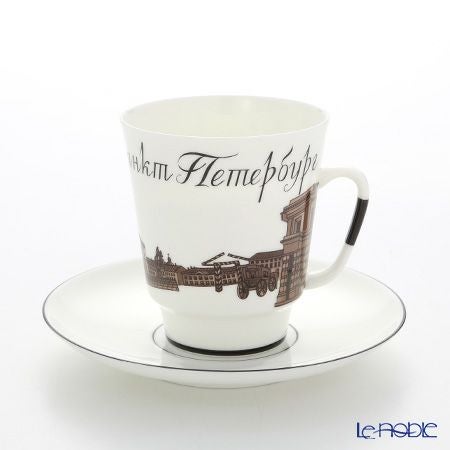 ロシア食器 インペリアル・ポーセリン サンクトペテルブルグ カップ＆ソーサー No.4