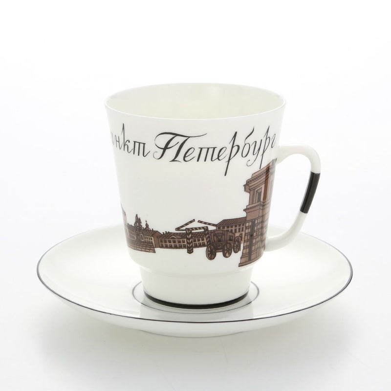 ロシア食器 インペリアル・ポーセリン サンクトペテルブルグ カップ＆ソーサー No.4