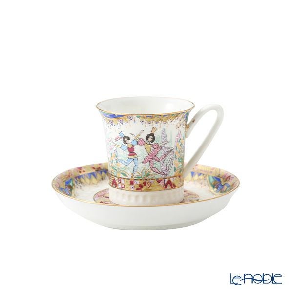 ロシア食器 インペリアル・ポーセリン ロシアンバレエ コーヒーカップ＆ソーサー 70ml デミタス／エスプレッソ用