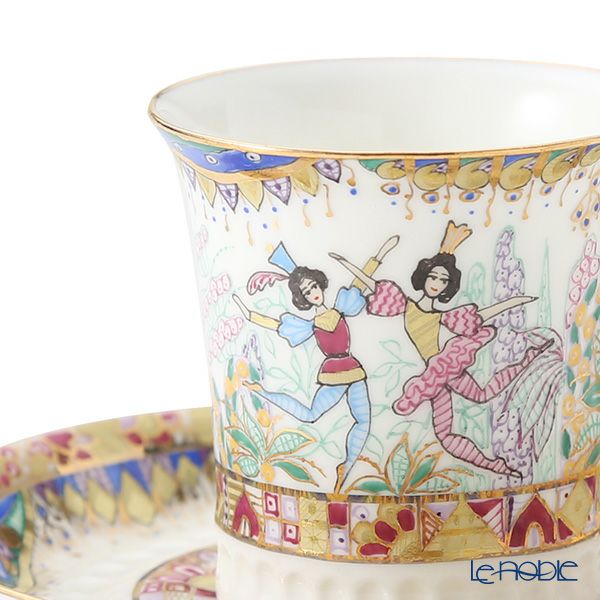 ロシア食器 インペリアル・ポーセリン ロシアンバレエ コーヒーカップ＆ソーサー 70ml デミタス／エスプレッソ用