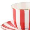 ロシア食器 インペリアル・ポーセリン インペリアルストライプ 3ピースセット レッド 180ml