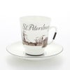 ロシア食器 インペリアル・ポーセリン サンクトペテルブルグ カップ＆ソーサー No.5 ミハイロフスキー城