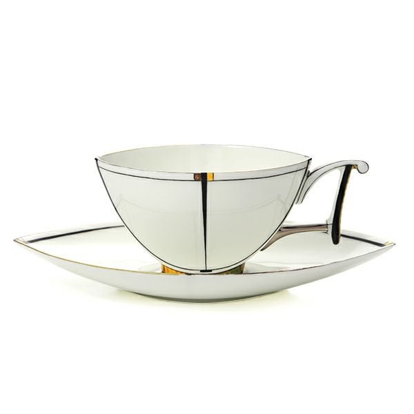 ロシア食器 インペリアル・ポーセリン Art-studio collection アーク（Ark） ティーカップ＆ソーサー 370ml