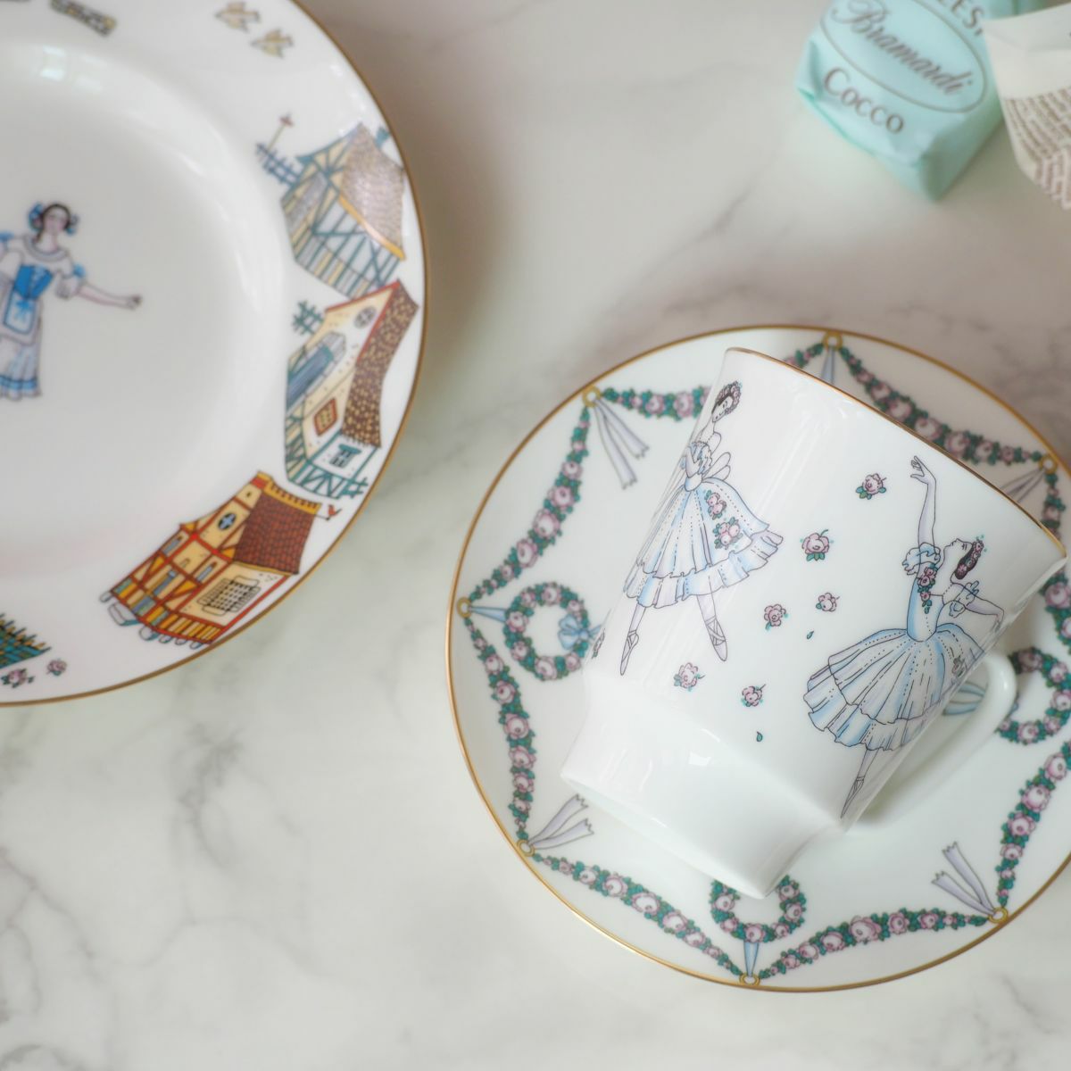 ロシア食器 インペリアル・ポーセリン バレエコレクション 3ピースセット ジゼル