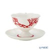 ロシア食器 インペリアル・ポーセリン コーラル ティーカップ＆ソーサー