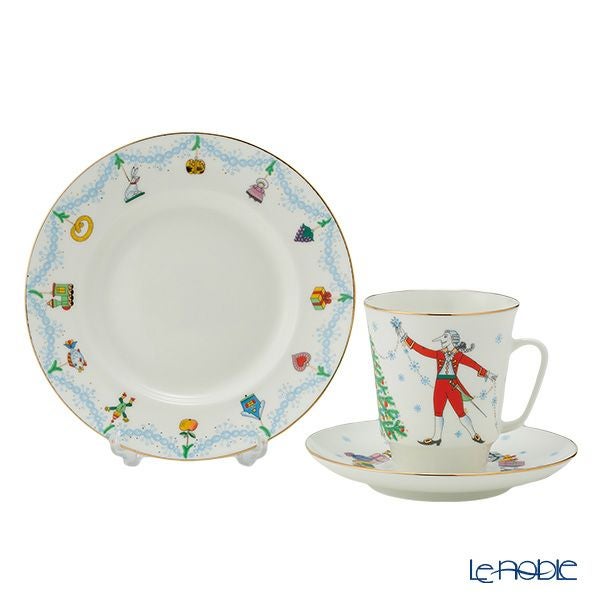 ロシア食器 インペリアル・ポーセリン バレエコレクション 3ピースセット くるみ割り人形