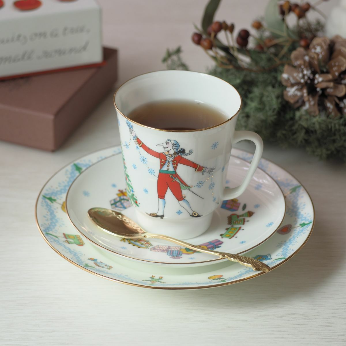 ロシア食器 インペリアル・ポーセリン バレエコレクション 3ピースセット くるみ割り人形