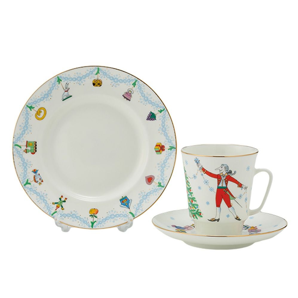 ロシア食器 インペリアル・ポーセリン バレエコレクション 3ピースセット くるみ割り人形