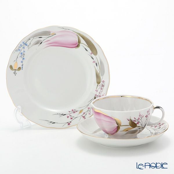 ロシア食器 インペリアル・ポーセリン チューリップ 3ピースセット