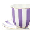 ロシア食器 インペリアル・ポーセリン インペリアルストライプ カップ＆ソーサー パープル 180ml