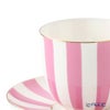 ロシア食器 インペリアル・ポーセリン インペリアルストライプ 3ピースセット ピンク 180ml