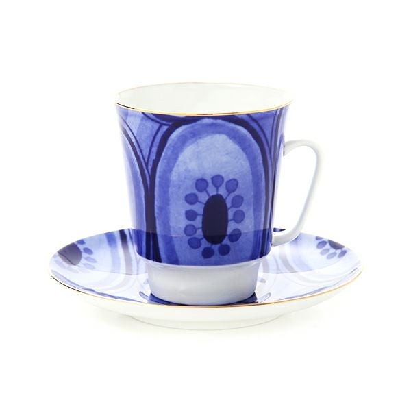 ロシア食器 インペリアル・ポーセリン ムード ティーカップ＆ソーサー エスノ（メイ） 165ml