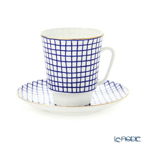 ロシア食器 インペリアル・ポーセリン ムード ティーカップ＆ソーサー ツウィード（メイ） 165ml