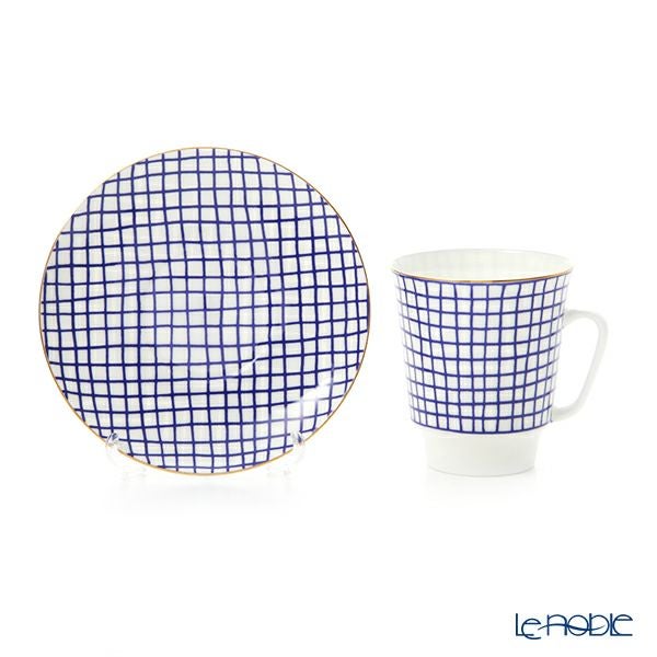 ロシア食器 インペリアル・ポーセリン ムード ティーカップ＆ソーサー ツウィード（メイ） 165ml