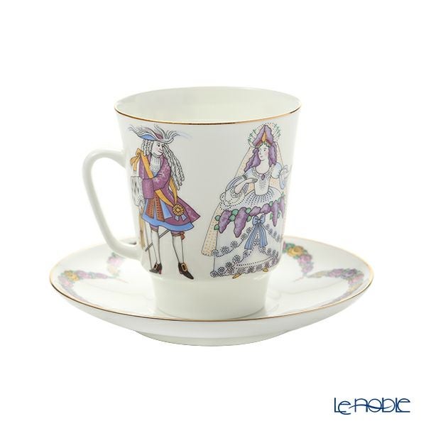 ロシア食器 インペリアル・ポーセリン バレエコレクション 3ピースセット 眠れる森の美女