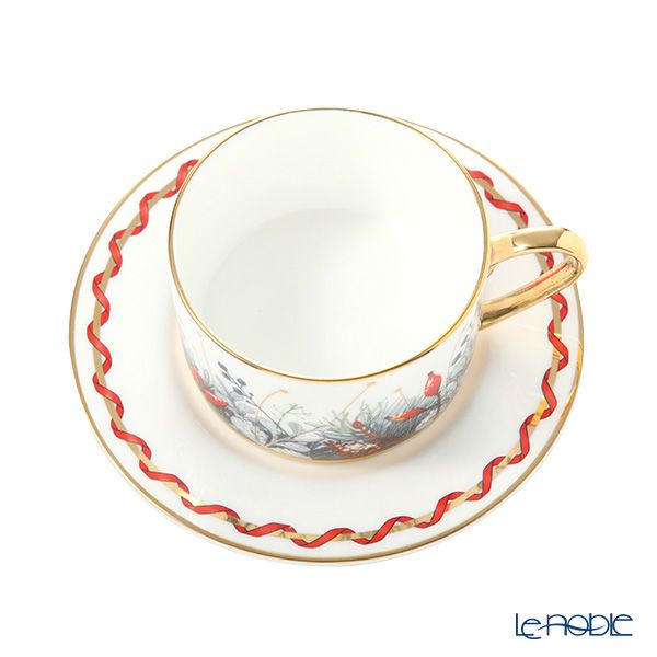 ロシア食器 インペリアル・ポーセリン カレンダー ティーカップ＆ソーサー 250ml