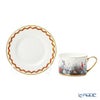 ロシア食器 インペリアル・ポーセリン カレンダー ティーカップ＆ソーサー 250ml