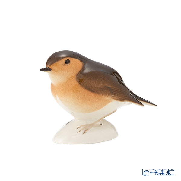 ロシア食器 インペリアル・ポーセリン フィギュリン ロビン（コマドリ） 8.7cm