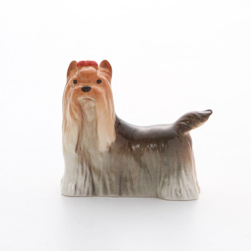 ロシア食器 インペリアル・ポーセリン フィギュリン ヨークシャーテリア 7.2cm