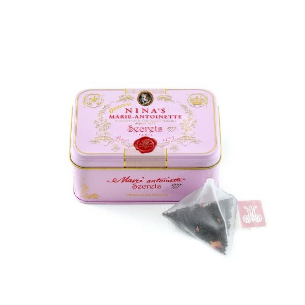 ニナス オリジナル マリーアントワネット セイロンフレーバーティー／紅茶 リンゴ＆バラ 10TB ティーバッグ缶 Royal box for tea