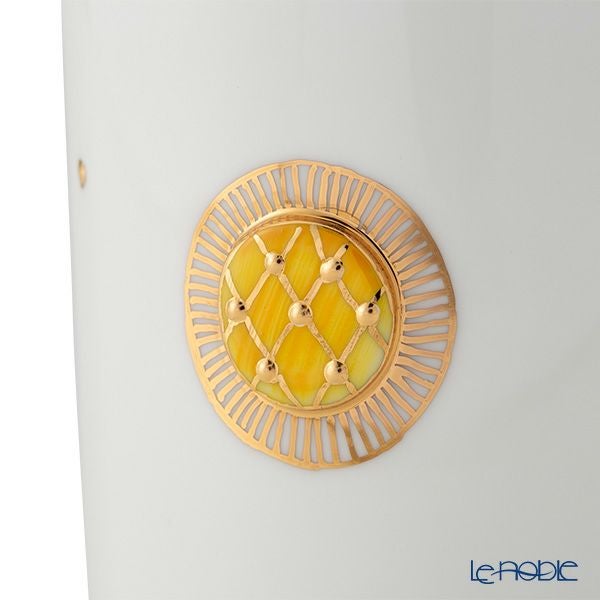 イエシア ジオメトリーゴールド マグカップ イエロー／バイオレット 270ml