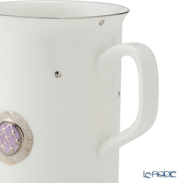 イエシア ジオメトリープラチナ マグカップ バイオレット／ブルー 270ml