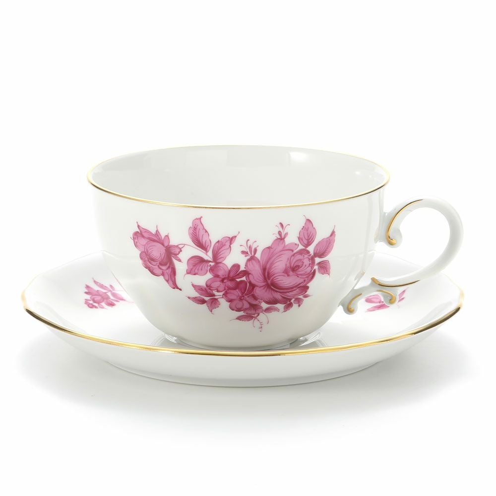 アウガルテン（AUGARTEN） マリアテレジア ピンク（50983） バラ ティーカップ＆ソーサー 250ml（062）