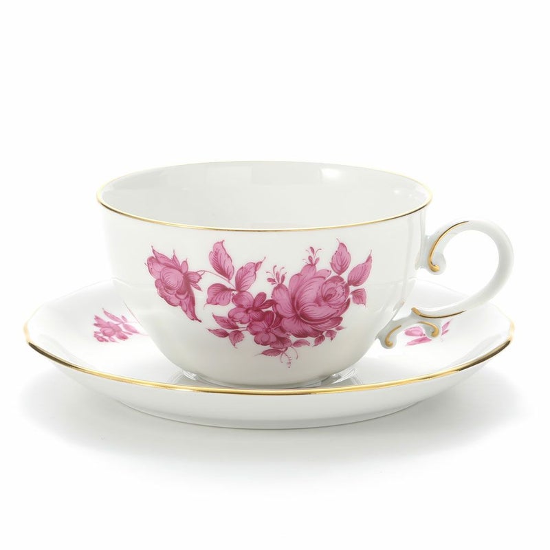 アウガルテン（AUGARTEN） マリアテレジア ピンク（50983） バラ ティーカップ＆ソーサー 250ml（062）