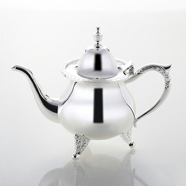 【洋白】早川シルバー 菊縁ローズ C0902 ティーポット 400ml（2人用）