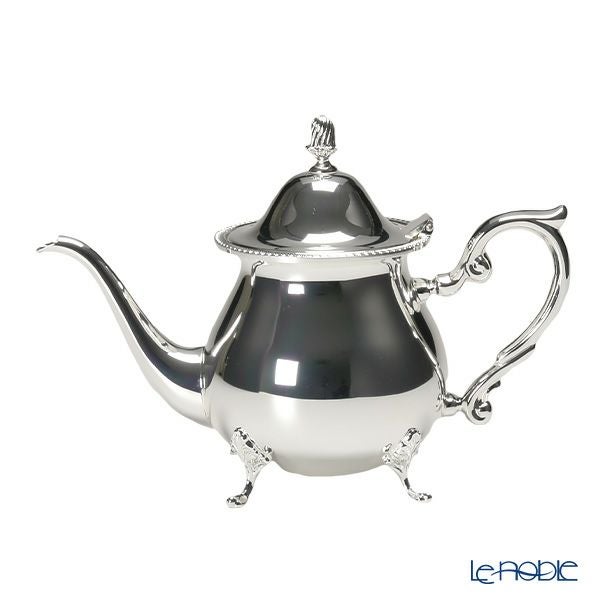 早川シルバー 菊縁ローズ ティーポット 5人用 870ml C06-40【洋白】