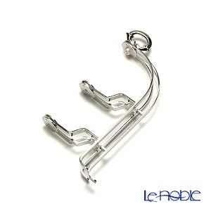 早川シルバー 折りたたみティースタンド デコ 2段 プレート 16cm用 19-70【洋白】